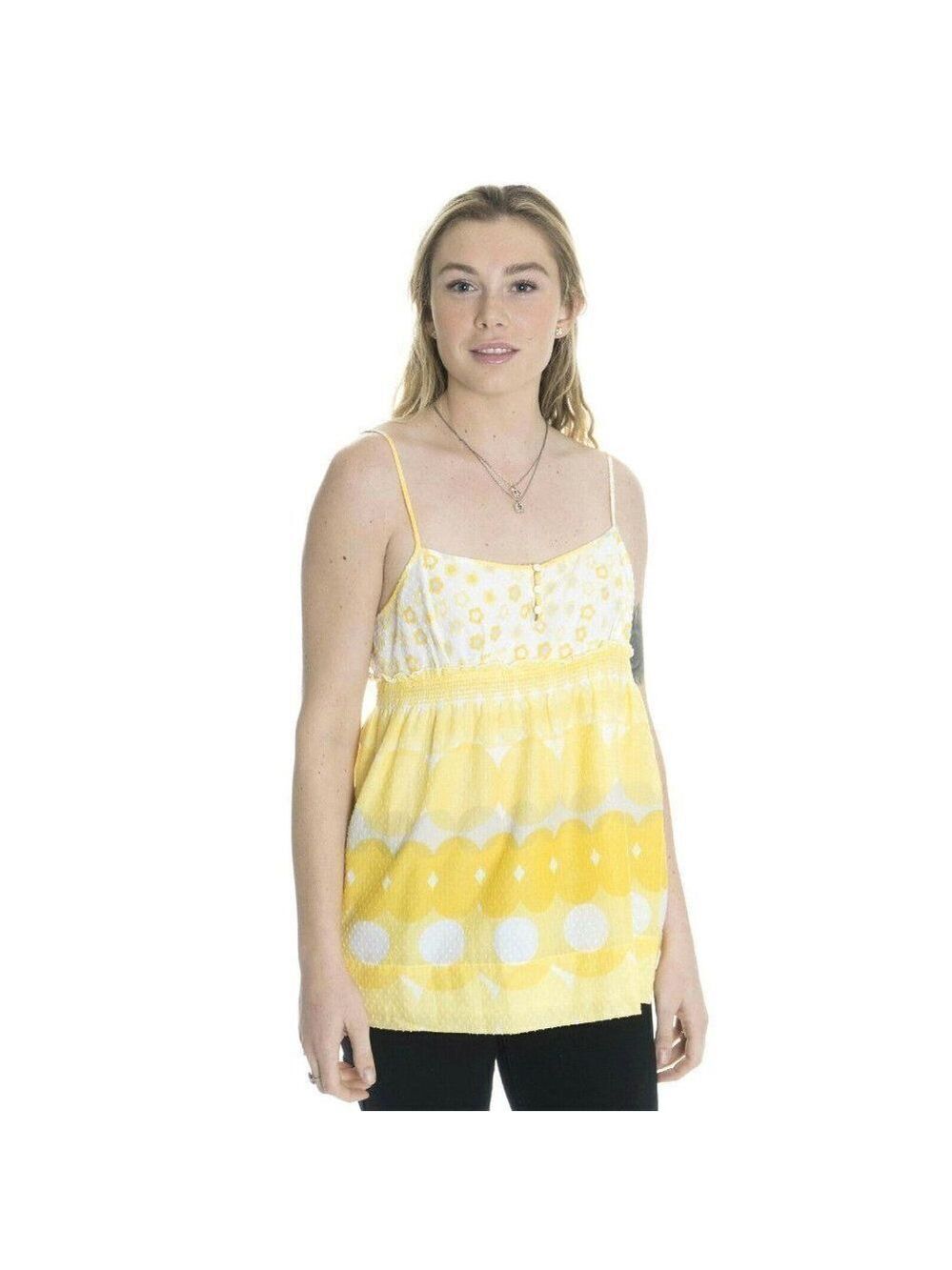 Juicy Couture Bliss Yellow Swiss Dot Waist Cami 6